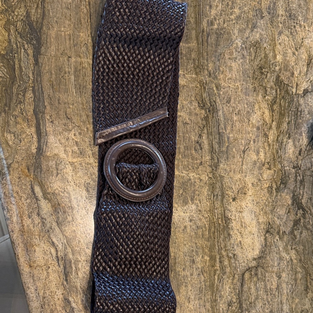 Men's Black Woven Belt